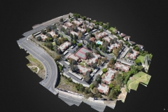 3D model of residential community created using data compiled by drone