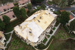 aerial view of unfinished roof used for safe inspections of inaccessible areas